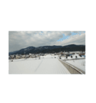 雪国、雪山風景写真、米原、粉雪、神秘的冬（個別スタンプ：2）