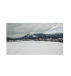 雪国、雪山風景写真、米原、粉雪、神秘的冬（個別スタンプ：5）