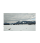 雪国、雪山風景写真、米原、粉雪、神秘的冬（個別スタンプ：10）