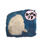 わかにゃんとはちこちのアートスタンプ（個別スタンプ：3）