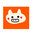 個性派ハートブタさん（個別スタンプ：2）