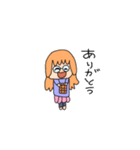 メガネの女の子スタンプ（個別スタンプ：2）