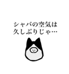 静かな闘志を秘めたハチワレを被った何か（個別スタンプ：20）