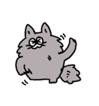 ウルフグレーの猫（個別スタンプ：6）