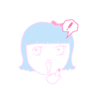 ガーリーな女の子（個別スタンプ：1）
