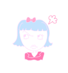 ガーリーな女の子（個別スタンプ：4）
