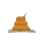 階段の上にいる人。（個別スタンプ：22）