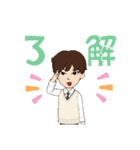 シンプルスタンプ40（個別スタンプ：10）