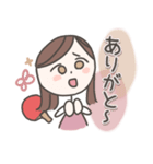 卓球女子のスタンプ（個別スタンプ：3）