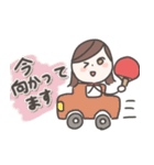 卓球女子のスタンプ（個別スタンプ：11）
