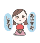 卓球女子のスタンプ（個別スタンプ：13）