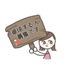 卓球女子のスタンプ（個別スタンプ：22）