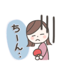 卓球女子のスタンプ（個別スタンプ：35）