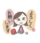 卓球女子のスタンプ（個別スタンプ：39）