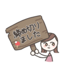 卓球女子のスタンプ（個別スタンプ：40）
