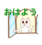 シンプルな猫♪タメ語♪（個別スタンプ：1）