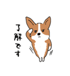 コーギー犬はなちゃん ☆くせ強＆日常（個別スタンプ：9）