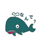 すぐガトリングガンになるクジラスタンプ（個別スタンプ：12）