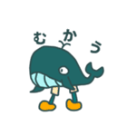 すぐガトリングガンになるクジラスタンプ（個別スタンプ：15）