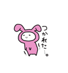 うさ耳モモコゆるっとスタンプ（個別スタンプ：4）