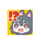 動く！かわいい猫耳フードスタンプ（個別スタンプ：13）