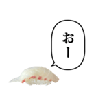 お寿司 鯛 と ふきだし（個別スタンプ：11）