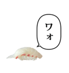 お寿司 鯛 と ふきだし（個別スタンプ：14）