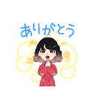 パジャマの女の子（個別スタンプ：2）