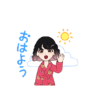 パジャマの女の子（個別スタンプ：5）