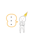 足手が生えた白玉（個別スタンプ：17）