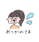 ポニーテールの女の子1（個別スタンプ：22）