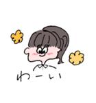 ポニーテールの女の子1（個別スタンプ：24）