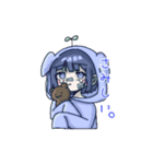 うさみみぱーかーの子達（個別スタンプ：1）