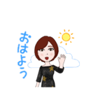オトナ女子なんです！日常挨拶スタンプ（個別スタンプ：4）