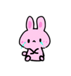 うさぎの普段使える可愛いスタンプ（個別スタンプ：12）