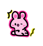 うさぎの普段使える可愛いスタンプ（個別スタンプ：18）
