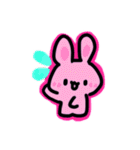 うさぎの普段使える可愛いスタンプ（個別スタンプ：19）