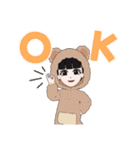 パジャマ 女の子（個別スタンプ：1）