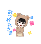 パジャマ 女の子（個別スタンプ：3）