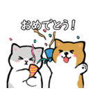 猫と柴犬の気持ちを伝えるスタンプ（個別スタンプ：32）