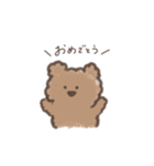 クレヨンで描いたくま（個別スタンプ：5）