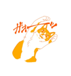 ハチワレ（オレンジ）（個別スタンプ：7）