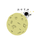 宇宙飛行士と宙の旅 日常スタンプ（個別スタンプ：6）