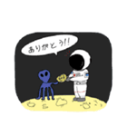 宇宙飛行士と宙の旅 日常スタンプ（個別スタンプ：10）