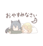 おおかみさんとひつじちゃん（個別スタンプ：3）