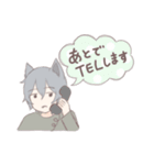 おおかみさんとひつじちゃん（個別スタンプ：8）