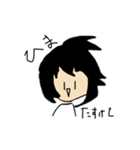 ちょんまげ女子と相棒のうさぎ（個別スタンプ：9）