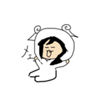 ちょんまげ女子と相棒のうさぎ（個別スタンプ：11）