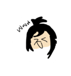 ちょんまげ女子と相棒のうさぎ（個別スタンプ：12）