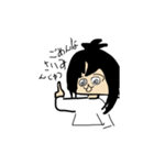 ちょんまげ女子と相棒のうさぎ（個別スタンプ：13）